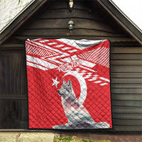 Personalized Gray Wolf Turkey Quilt Turkish Mountain - Wonder Print Shop