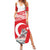 Personalized Gray Wolf Turkey Summer Maxi Dress Turkish Mountain - Wonder Print Shop