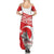 Personalized Gray Wolf Turkey Summer Maxi Dress Turkish Mountain - Wonder Print Shop