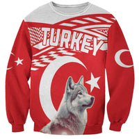 Personalized Gray Wolf Turkey Sweatshirt Turkish Mountain - Wonder Print Shop