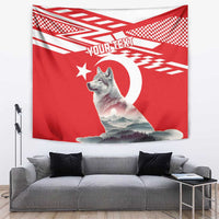 Personalized Gray Wolf Turkey Tapestry Turkish Mountain - Wonder Print Shop