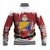 Bosnia and Herzegovina Christmas Baseball Jacket Santa With National Flag - Wonder Print Shop