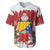Bosnia and Herzegovina Christmas Baseball Jersey Santa With National Flag - Wonder Print Shop