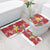 Bosnia and Herzegovina Christmas Bathroom Set Santa With National Flag - Wonder Print Shop
