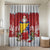 Bosnia and Herzegovina Christmas Bathroom Set Santa With National Flag - Wonder Print Shop
