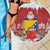 Bosnia and Herzegovina Christmas Beach Blanket Santa With National Flag - Wonder Print Shop