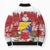Bosnia and Herzegovina Christmas Bomber Puffer Jacket Santa With National Flag - Wonder Print Shop