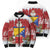 Bosnia and Herzegovina Christmas Bomber Puffer Jacket Santa With National Flag - Wonder Print Shop