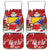 Bosnia and Herzegovina Christmas Car Mats Santa With National Flag - Wonder Print Shop