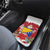 Bosnia and Herzegovina Christmas Car Mats Santa With National Flag - Wonder Print Shop