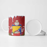 Bosnia and Herzegovina Christmas Ceramic Mug Santa With National Flag - Wonder Print Shop