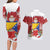 Bosnia and Herzegovina Christmas Couples Matching Long Sleeve Bodycon Dress and Hawaiian Shirt Santa With National Flag - Wonder Print Shop