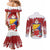 Bosnia and Herzegovina Christmas Couples Matching Mermaid Dress and Long Sleeve Button Shirt Santa With National Flag - Wonder Print Shop