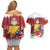 Bosnia and Herzegovina Christmas Couples Matching Off Shoulder Short Dress and Hawaiian Shirt Santa With National Flag - Wonder Print Shop