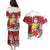 Bosnia and Herzegovina Christmas Couples Matching Puletasi and Hawaiian Shirt Santa With National Flag - Wonder Print Shop