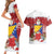 Bosnia and Herzegovina Christmas Couples Matching Short Sleeve Bodycon Dress and Hawaiian Shirt Santa With National Flag - Wonder Print Shop