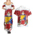 Bosnia and Herzegovina Christmas Couples Matching Summer Maxi Dress and Hawaiian Shirt Santa With National Flag - Wonder Print Shop