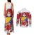 Bosnia and Herzegovina Christmas Couples Matching Tank Maxi Dress and Long Sleeve Button Shirt Santa With National Flag - Wonder Print Shop