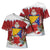 Bosnia and Herzegovina Christmas Cross Shoulder Shirt Santa With National Flag - Wonder Print Shop