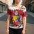 Bosnia and Herzegovina Christmas Cross Shoulder Shirt Santa With National Flag - Wonder Print Shop