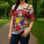 Bosnia and Herzegovina Christmas Cross Shoulder Shirt Santa With National Flag - Wonder Print Shop