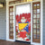 Bosnia and Herzegovina Christmas Door Cover Santa With National Flag - Wonder Print Shop