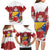 Bosnia and Herzegovina Christmas Family Matching Long Sleeve Bodycon Dress and Hawaiian Shirt Santa With National Flag - Wonder Print Shop
