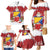 Bosnia and Herzegovina Christmas Family Matching Mermaid Dress and Hawaiian Shirt Santa With National Flag - Wonder Print Shop