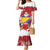 Bosnia and Herzegovina Christmas Family Matching Mermaid Dress and Hawaiian Shirt Santa With National Flag - Wonder Print Shop