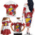 Bosnia and Herzegovina Christmas Family Matching Off The Shoulder Long Sleeve Dress and Hawaiian Shirt Santa With National Flag - Wonder Print Shop
