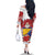 Bosnia and Herzegovina Christmas Family Matching Off The Shoulder Long Sleeve Dress and Hawaiian Shirt Santa With National Flag - Wonder Print Shop