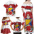 Bosnia and Herzegovina Christmas Family Matching Off Shoulder Maxi Dress and Hawaiian Shirt Santa With National Flag - Wonder Print Shop