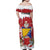 Bosnia and Herzegovina Christmas Family Matching Off Shoulder Maxi Dress and Hawaiian Shirt Santa With National Flag - Wonder Print Shop
