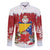 Bosnia and Herzegovina Christmas Family Matching Off Shoulder Short Dress and Hawaiian Shirt Santa With National Flag - Wonder Print Shop