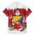 Bosnia and Herzegovina Christmas Family Matching Short Sleeve Bodycon Dress and Hawaiian Shirt Santa With National Flag - Wonder Print Shop