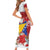 Bosnia and Herzegovina Christmas Family Matching Short Sleeve Bodycon Dress and Hawaiian Shirt Santa With National Flag - Wonder Print Shop