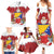Bosnia and Herzegovina Christmas Family Matching Summer Maxi Dress and Hawaiian Shirt Santa With National Flag - Wonder Print Shop
