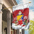Bosnia and Herzegovina Christmas Garden Flag Santa With National Flag - Wonder Print Shop