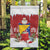 Bosnia and Herzegovina Christmas Garden Flag Santa With National Flag - Wonder Print Shop