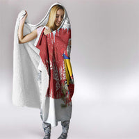 Bosnia and Herzegovina Christmas Hooded Blanket Santa With National Flag - Wonder Print Shop