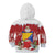 Bosnia and Herzegovina Christmas Kid Hoodie Santa With National Flag - Wonder Print Shop