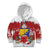Bosnia and Herzegovina Christmas Kid Hoodie Santa With National Flag - Wonder Print Shop