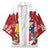 Bosnia and Herzegovina Christmas Kimono Santa With National Flag - Wonder Print Shop