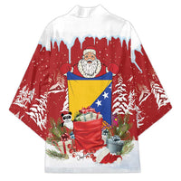 Bosnia and Herzegovina Christmas Kimono Santa With National Flag - Wonder Print Shop