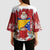 Bosnia and Herzegovina Christmas Kimono Sleeve Blouse Santa With National Flag - Wonder Print Shop