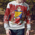 Bosnia and Herzegovina Christmas Ugly Christmas Sweater Santa With National Flag - Wonder Print Shop
