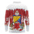 Bosnia and Herzegovina Christmas Long Sleeve Polo Shirt Santa With National Flag - Wonder Print Shop