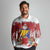Bosnia and Herzegovina Christmas Long Sleeve Polo Shirt Santa With National Flag - Wonder Print Shop