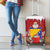 Bosnia and Herzegovina Christmas Luggage Cover Santa With National Flag - Wonder Print Shop
