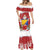Bosnia and Herzegovina Christmas Mermaid Dress Santa With National Flag - Wonder Print Shop